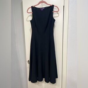 Ralph Lauren Purple Label Black Classic Midi Dress